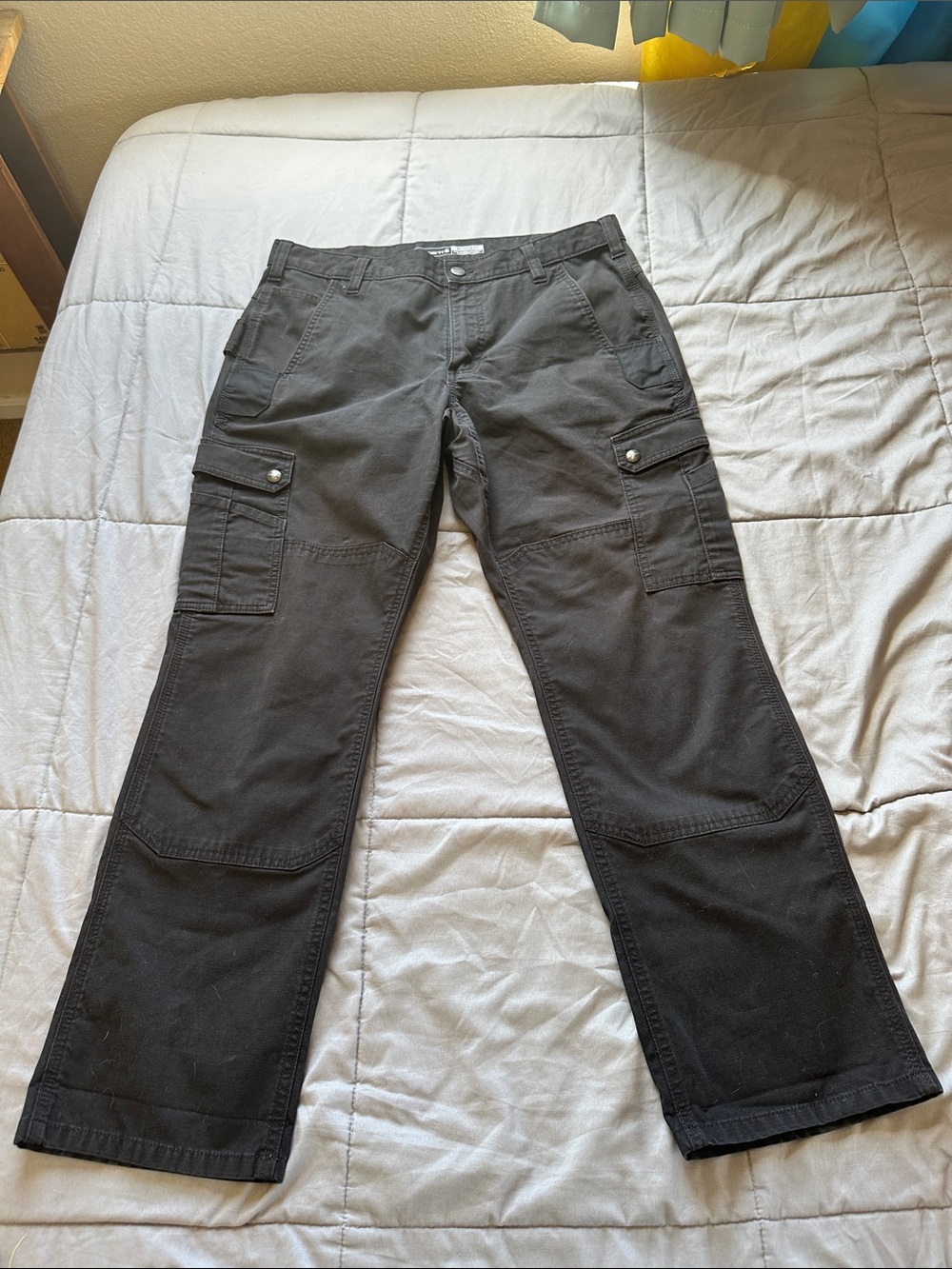 Carhartt Black Men's Cargo Pants with Utility Pockets